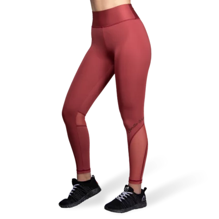 Kaycee Tights - Burgundy Red