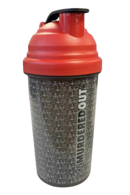 Murdered Out Shakermate - 600ml Sort/Rød