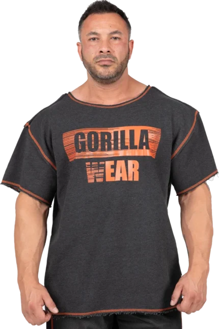 Wallace Workout Top - Gray/Orange